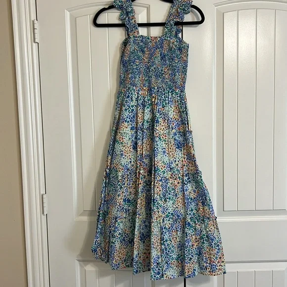 Multi Colored Floral Smocked Midi Dress! - Picture 8 of 11